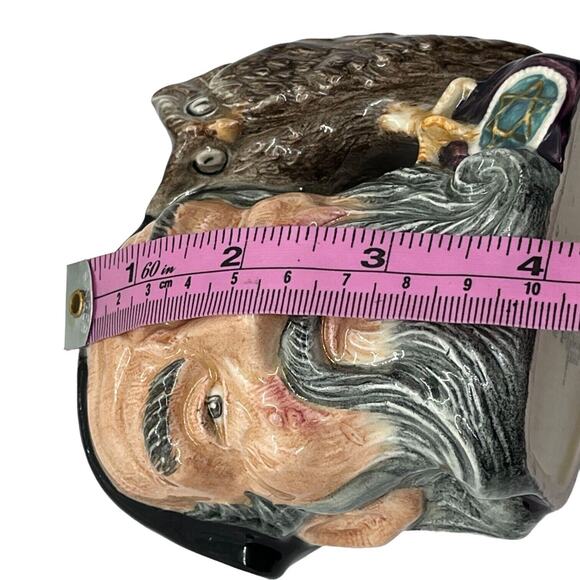 Merlin 4" Toby Jug Character Mug Miniature D.6536 Vintage 1959 Royal Doulton - Picture 14 of 15